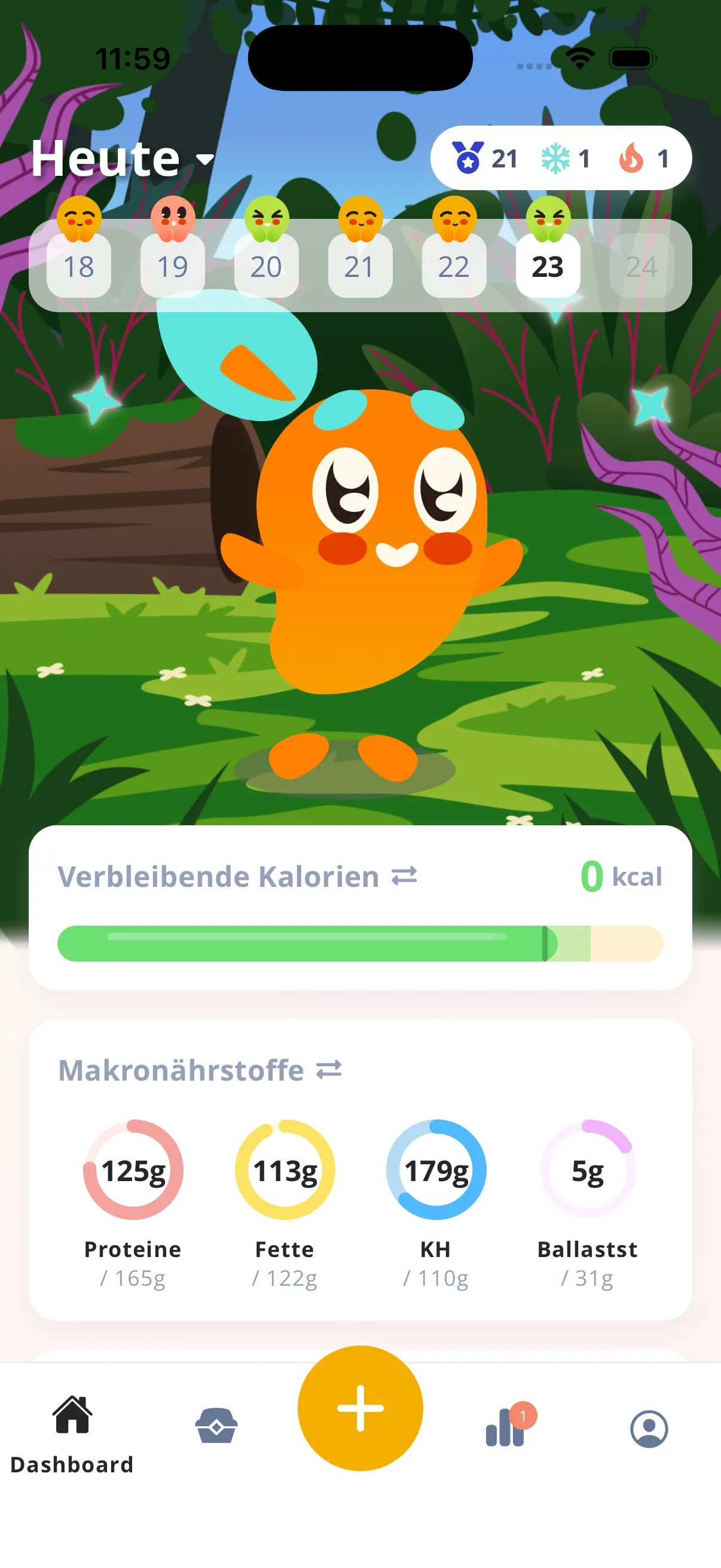 Mango Bites dashboard with Mangi companion