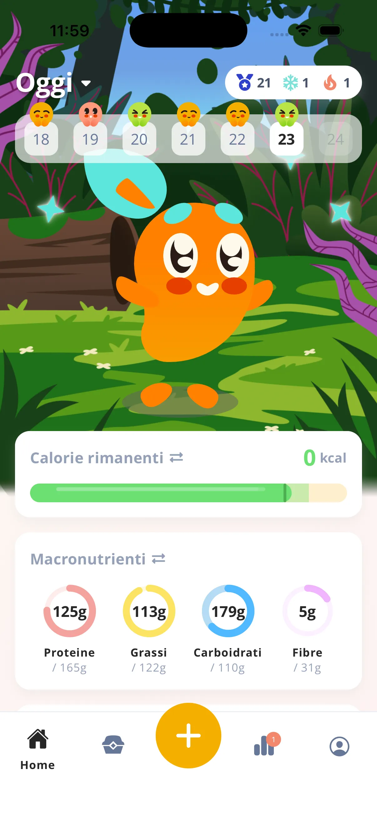 Mango Bites dashboard with Mangi companion